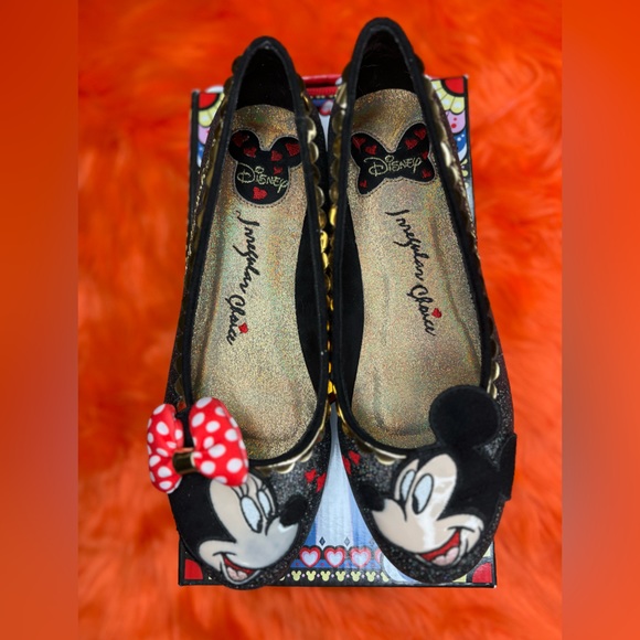 Irregular Choice Disney Mickey and Minnie Flats size 41 - Picture 2 of 14